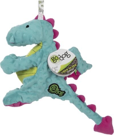 goDog Dragons with Chew Guard Technology Plush Dog Toy Large
