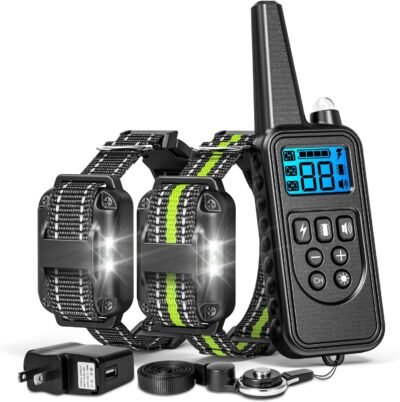 FunniPets Dog Training Collar 2600ft Range Dog Shock Collar with