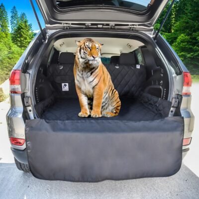 Dog Car Seat Cover & Cargo Liner rear Bench Convertible Hammock