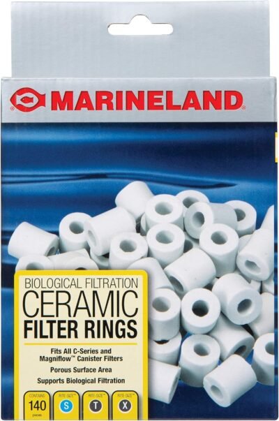 MarineLand Ceramic Filter Rings 140 Count Supports Biological