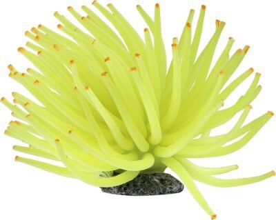 GloFish Anemone Yellow Aquarium Ornament