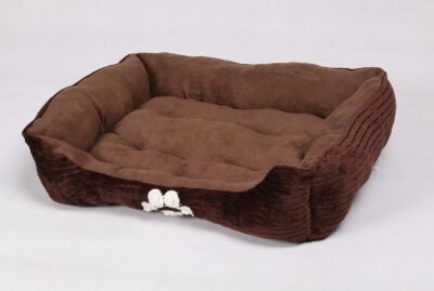 Long Rich Reversible Rectangle Pet Bed Dog Bed with Dog Paw
