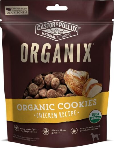 Castor & Pollux Organix Organic Dog Cookie Chicken Recipe 12 oz Bag