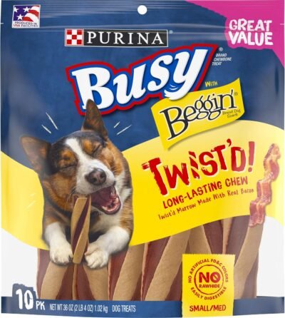 Purina Busy with Beggin' Twist'd Rawhide Free Dog Chew Dog Treats