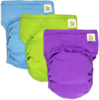Pet Magasin Reusable Washable Dog Diapers Pack of 3 Highly Absorbent