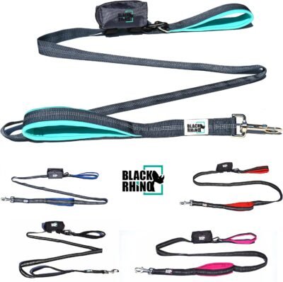 Black Rhino Dog Leash - Heavy Duty - Medium & Large Dogs 6ft Long