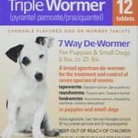 DURVET 12-Pack Triple Wormer Tablets for Puppies and Small Dogs