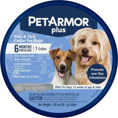 PetArmor Plus Flea & Tick Collar for Dogs one Size fits All