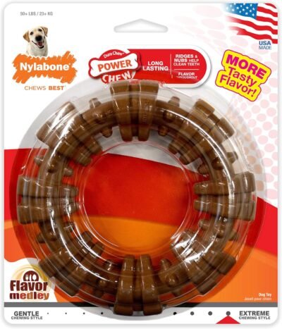 Nylabone Power Chew Textured Dog Chew Ring Toy
