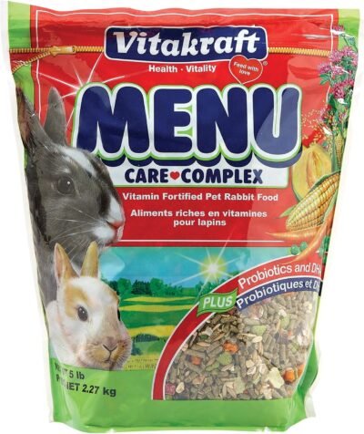 Vitakraft Menu Vitamin Fortified Pet Rabbit Food 5 Lb
