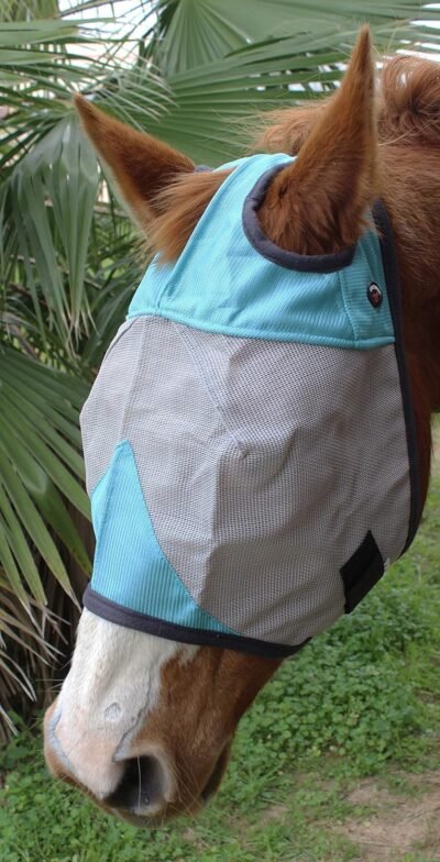 CHALLENGER Equine Horse Fly Mask Summer Spring Airflow Mesh UV