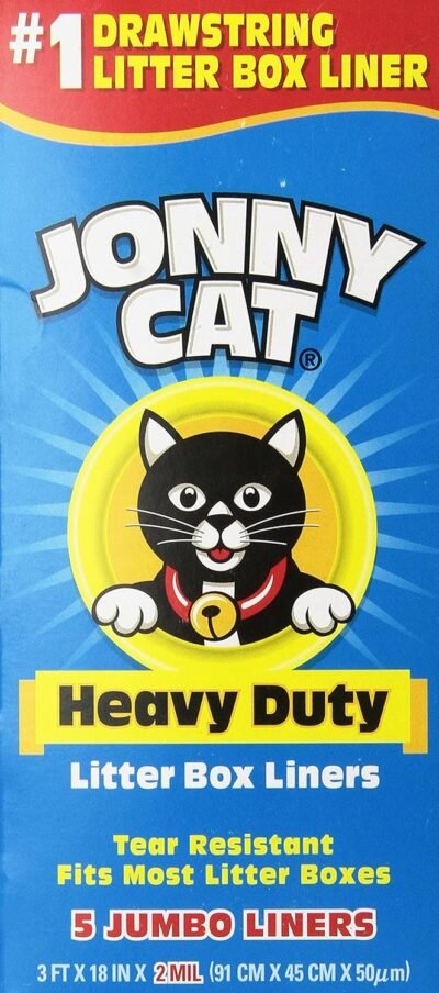 JONNY CAT Heavy Duty Litter Box Liners Jumbo 5 Liners-Box