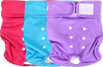 wegreeco Washable Female Dog Diapers Pack of 3