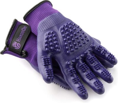 HandsOn Pet Grooming Gloves - Patented 1 Ranked Award Winning