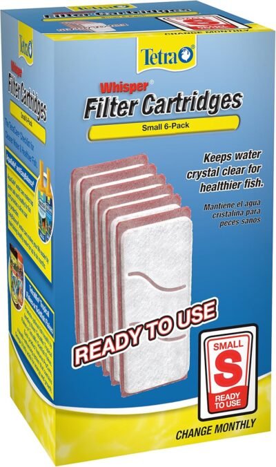 Tetra Whisper Filter Cartridges 6 Count Small For aquarium Filtration