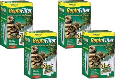 Tetra ReptoFilter Filter Cartridges Medium 12 Total Cartridges 4