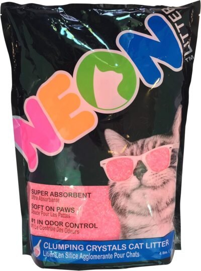 Neon Clumping Silica Gel Cat Litter
