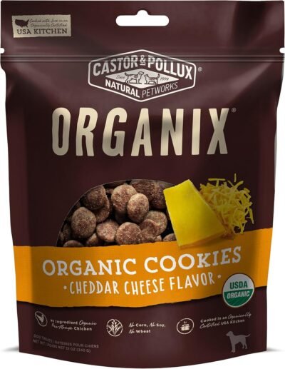 Castor & Pollux Organix Dog Cookies 12-Ounce Cheese Flavor