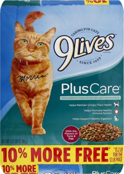 9Lives Plus Care Dry Cat Food 132 lb