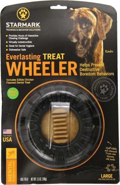 Starmark Everlasting Treat Wheeler Dog Toy