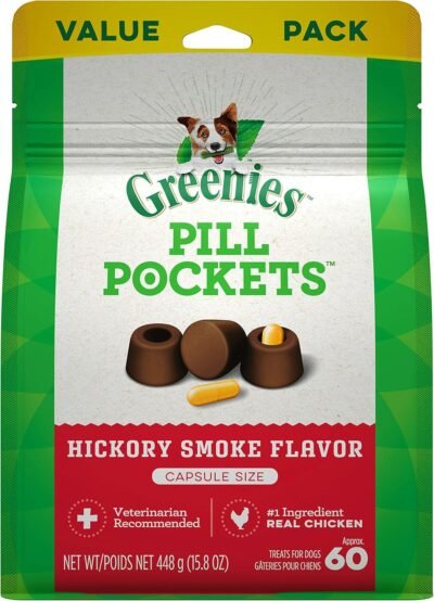 Greenies Pill Pockets Natural Dog Treats Capsule Size Hickory Smoke