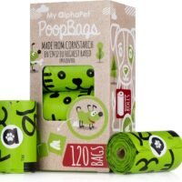 My AlphaPet Dog Poop Bags Refill Rolls - Large Size 9 x 13 Inches -