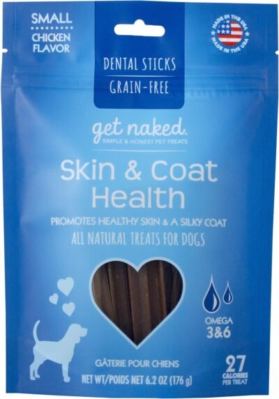 Get Naked Grain Free 1 Pouch 62 Oz Skin & Coat Dental Chew Sticks