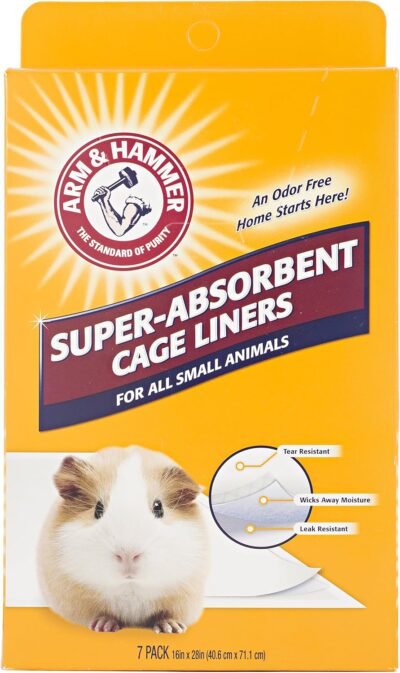 Arm & Hammer Super-Absorbent Cage Liners for Guinea Pigs Hamsters