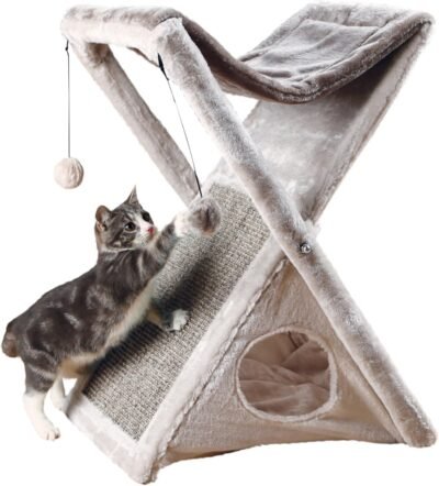 Trixie Pet Products Miguel Fold and Store Cat Tower 2025 x 1375 x 255