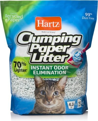 HARTZ Multi-Cat Lightweight Recycled Clumping Paper Cat Litter