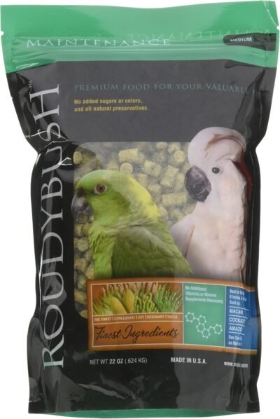RoudyBush Daily Maintenance Bird Food Medium 22-Ounce