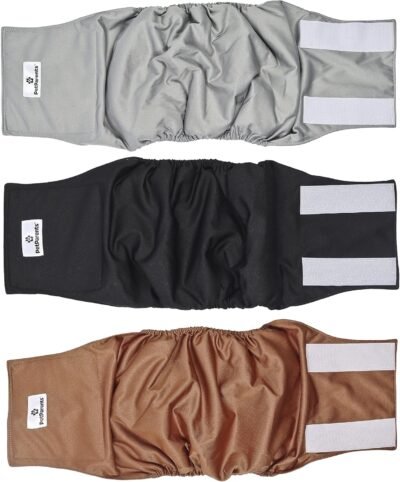 Pet Parents Premium Washable Dog Belly Bands 3pack of Male Dog